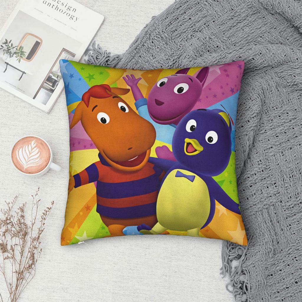 The Backyardigan Pillow Cover  Kawaii Pillow Case For Sofa Bedroom Home Decor Custom Pillowcases Gift