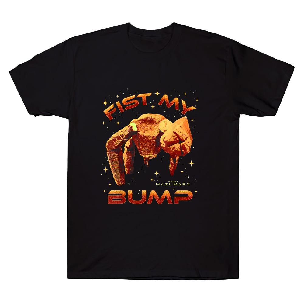 

Project Hail Mary Fist My Bump T-shirt Sci-Fi Book Lover Pure Cotton Clothes Rocky Amaze Harajuku Women Men Oversized Streetwear XS чёрный