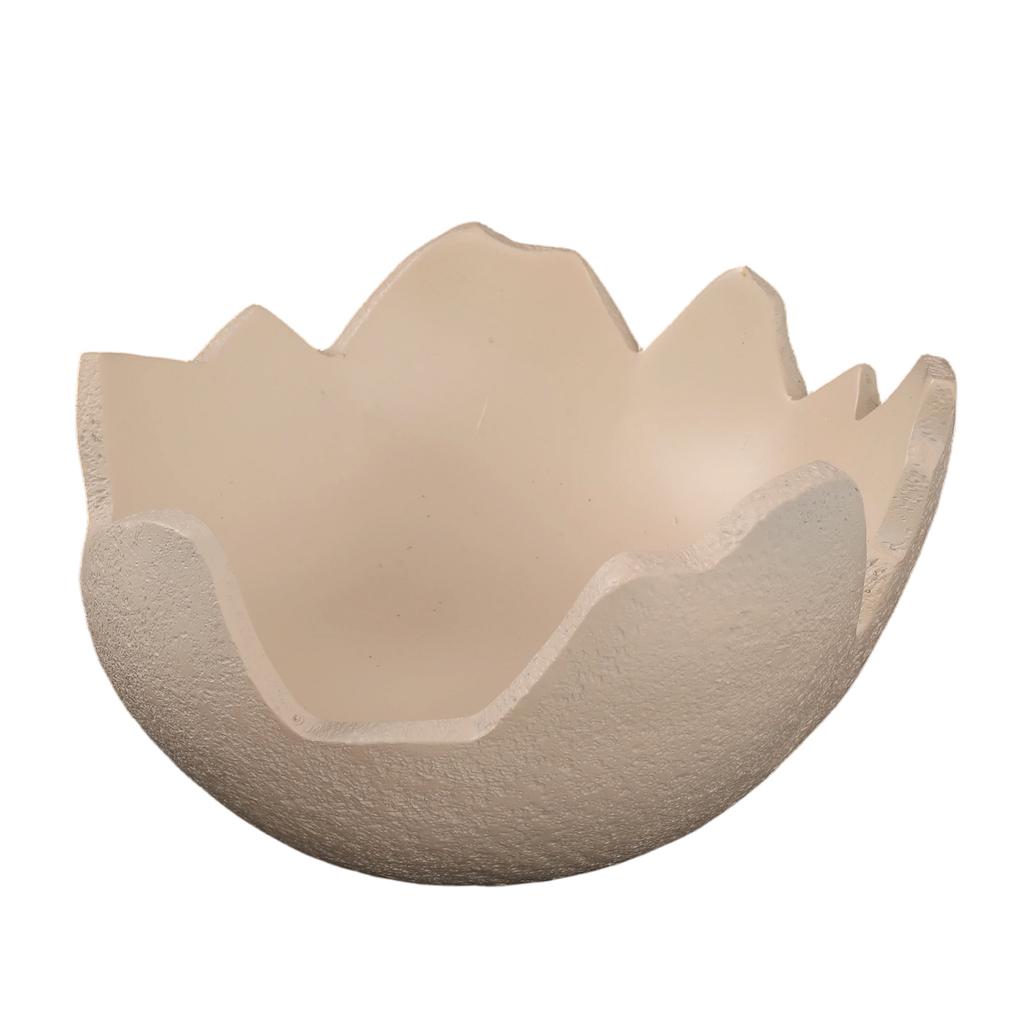 New Easter Eggshell Cradle Resin Figurine, Cute Broken Eggshell Design Decor, Baby Cradle Shape Desktop Home Gift
