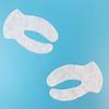 Black Orchid U-shaped Cotton Eye Mask - Skin-friendly, Disposable, Dry Eye Care for Beauty Salons