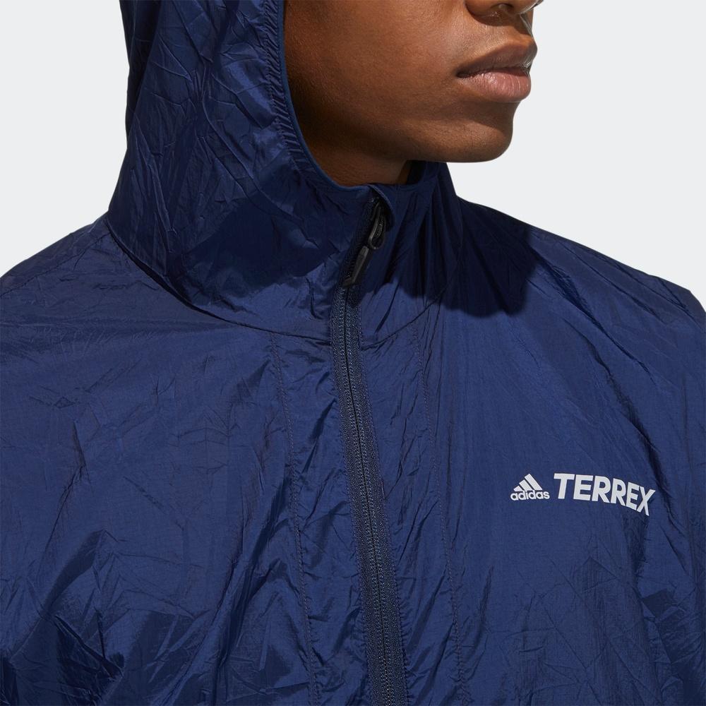 Adidas Terrex Bao Pack Windbreaker Hooded Mesh Jacket Men Outerwear Collegiate-Navy Blue GN7600