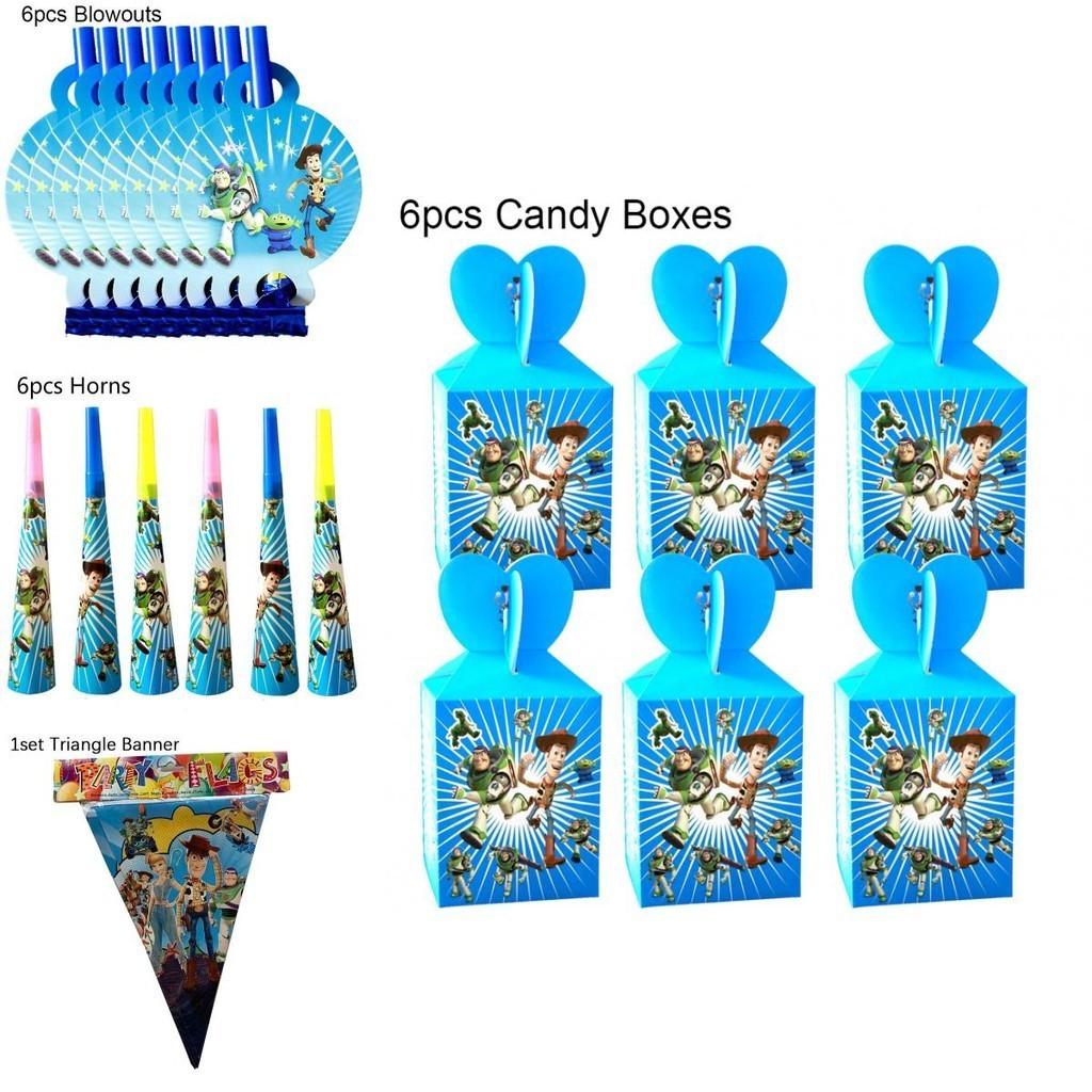 Toy Story Buzz Woody Bo Peep Birthday Party Supplies Featuring Colorful Plates Cups And Banners For Ultimate Celebration