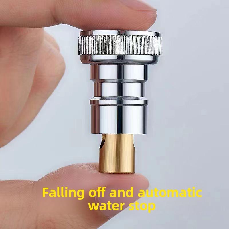 Water stop valve for washing machine faucet Universal anti-fall automatic check valve Household 4-point water nozzle adapter
