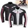 Jaqueta de Motocicleta Cor Contrastante Proteção Contra Quedas Unissex Impermeável Jaqueta para Pilotar Motocicleta