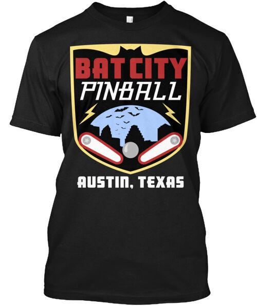 Bat City Pinball T-Shirt Unisex Size S to 4XL Unisex T-Shirt XXXXL