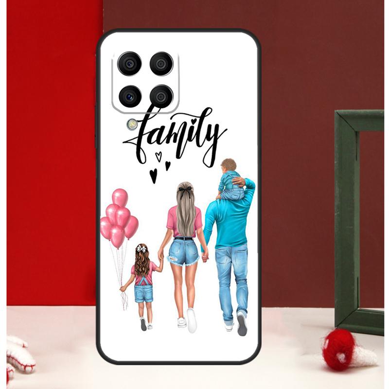 Baby Mama Dochter Meisje Zoon Papa Hoesje Voor Samsung Galaxy M12 M32 M52 M06 M16 M36 M56 M33 M15 M55 M31 M13 M14 M53 M35 M34 M54