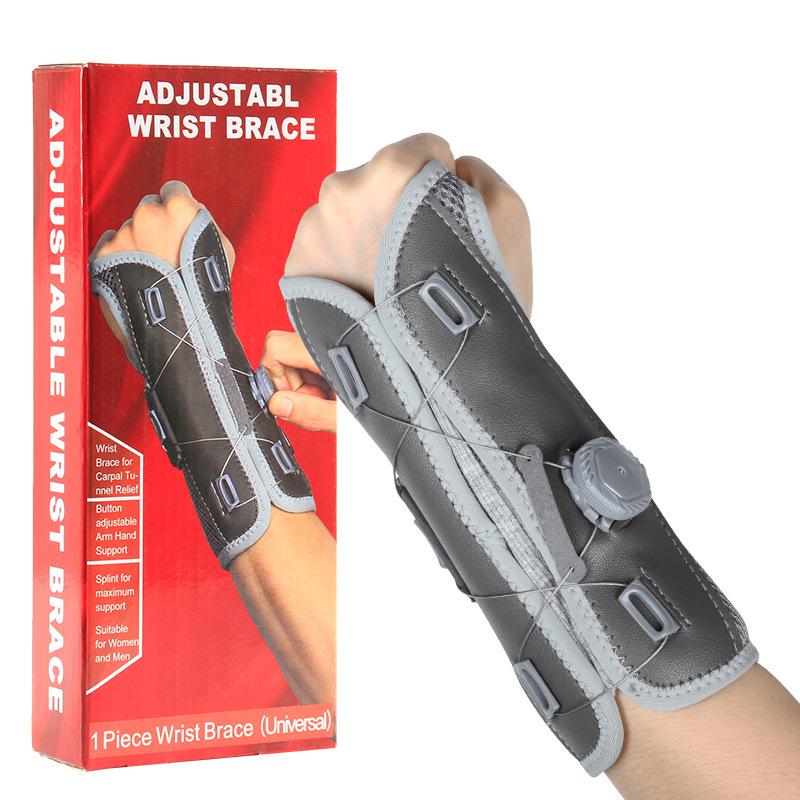 1Pcs Adjustable Knob Wrist Guard Removable Steel Plate Tendon Sheath Fixation Compression Protection Comfort Wrist Brace Unisex
