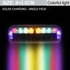 1pc NEW Car solar Strobe warning light LED light bar 8 SMD Auto emergency light signal light rescue lamp 6 flashing modes colorful