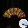 Portable Dancing Light Fan Creative Glowing Hand Fan LED Luminous Fan  Rave Festival