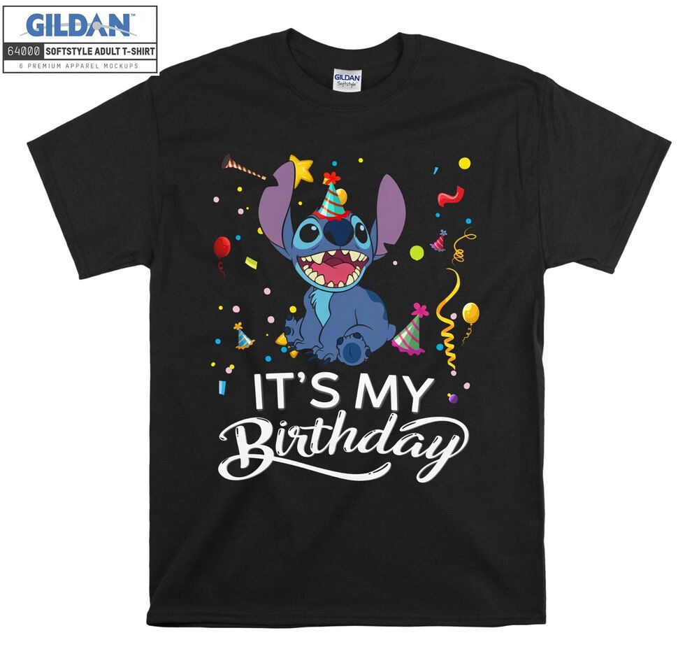 

Stitch It s My Birthday Cute T-shirt Gift Hoodie T shirt Men Women Unisex 6483 4XL