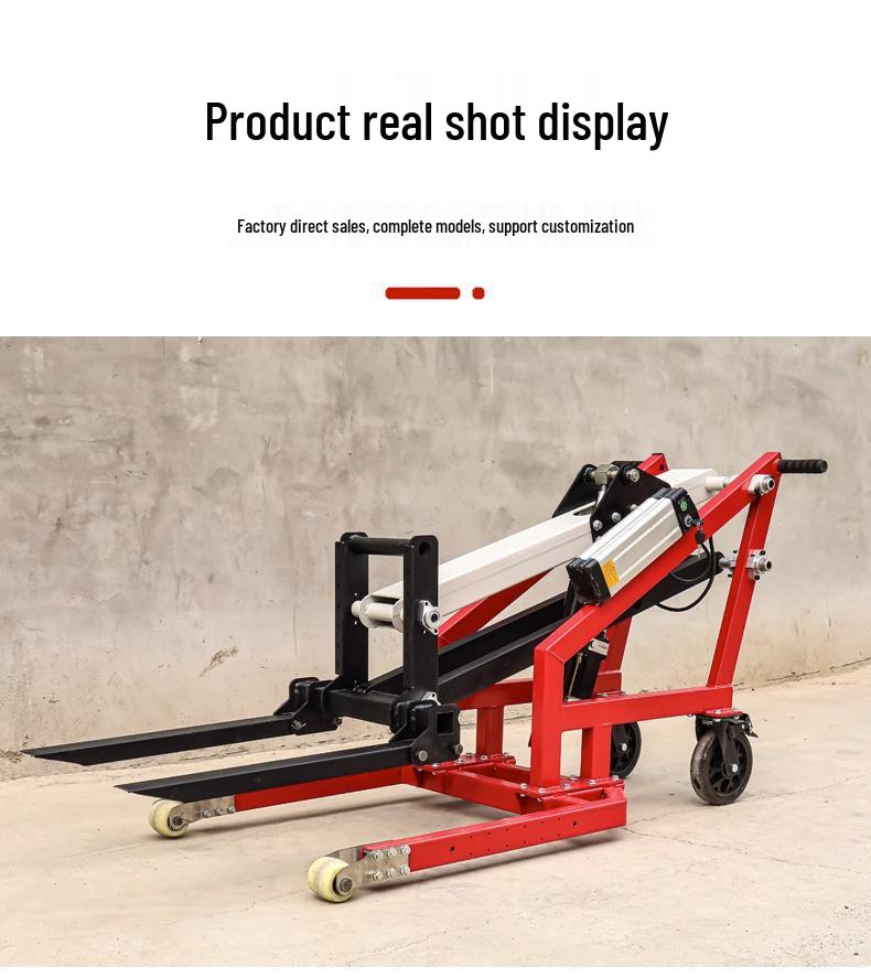 Compact Electric Forklift: Portable Articulated Hand Pallet Stacker for Loading & Unloading
