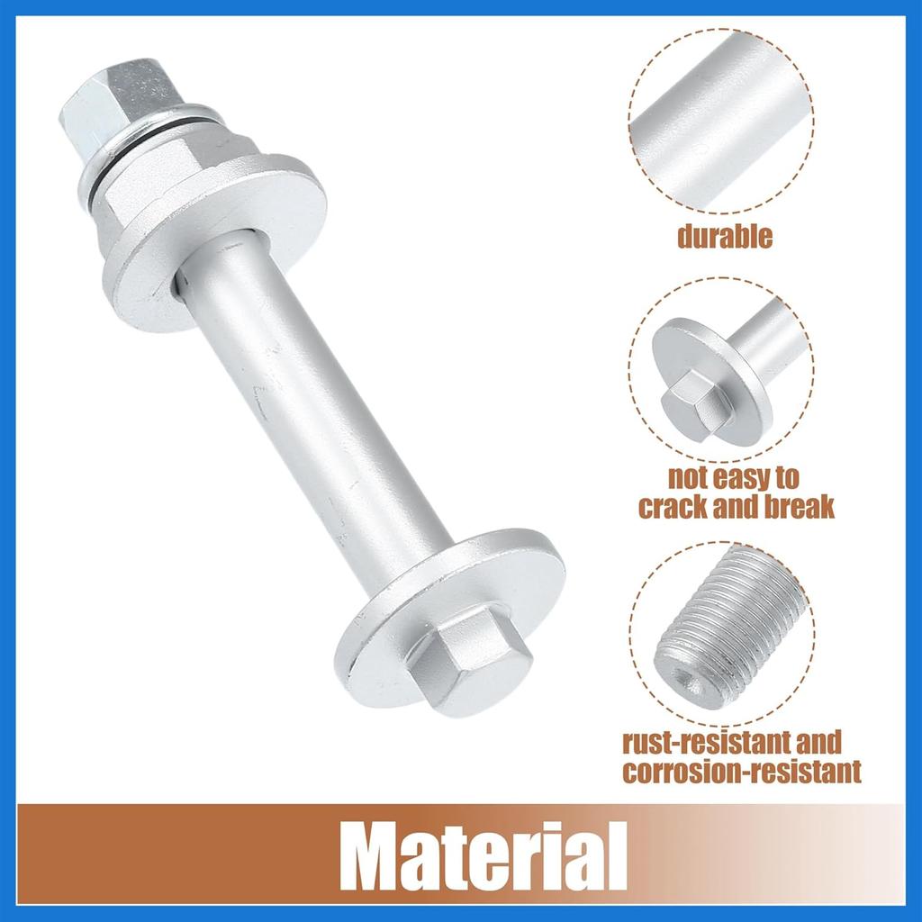 Car Camber Adjusting Eccentric Bolts Lockout Kit Suspension Control Arm Repair Bolt for Honda Civic 2006-2015 No.52387SNAA00 1 Set Auto Accessories