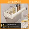 Modern Steel Bathroom Wall Shelf With Removable Hooks For Shower And Toilet Storage