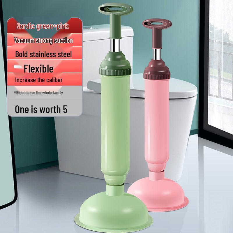 Powerful Toilet Unclogger: Suction Cup Drain Plunger