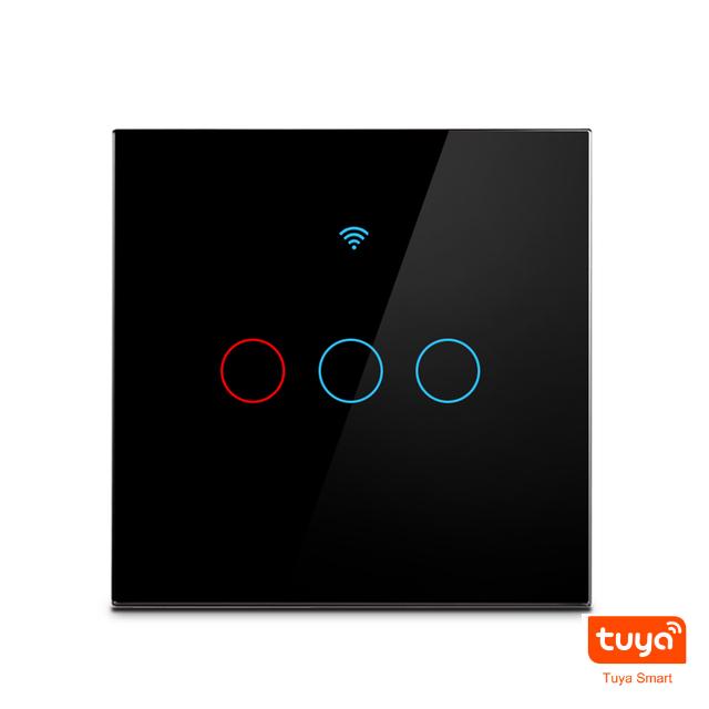 Melery Lichtschalter Wifi Smart Tuya Touch Sensor Glas Panel Lampe Interrupter EU Platz Fernbedienung durch Alexa Dot Google Home