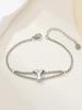 New stainless steel wholesale 26 English letters double-layer ring gold-plated bracelet