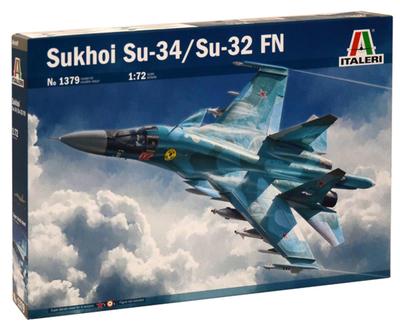 Platz Italeri Fighter Sukhoi FN Plastic Model IT1379 1/72 Su-34/Su-32 (Airplane)