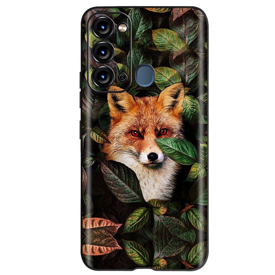 For ITEL Vision 3 Case Fashion Cat Sunflower Phone Cases For Itel S17 S 17 S661W Soft TPU Black Silicone Cover Vision3 Bumper