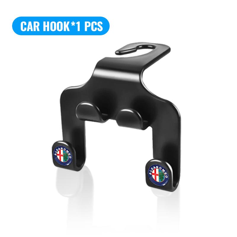 Car Seat Back Hooks Phone Holder Auto Portable Fastener Double Hooks For Alfa Romeo 147 159 Giulietta Giulia Mito Spider Alpha Nheadrest
