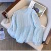 Gentle Wind Soft Waxy Round Neck Twist Sweater Women's Autumn and Winter Design Sense Fashionable Solid Color Long Hair Imitation Mink Sweater