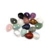 2Pcs Faceted Pendant Natural Stone Opal/Labradorite Drop-Shaped Pendant For Jewelry Making DIY Earrings Necklace Accessory