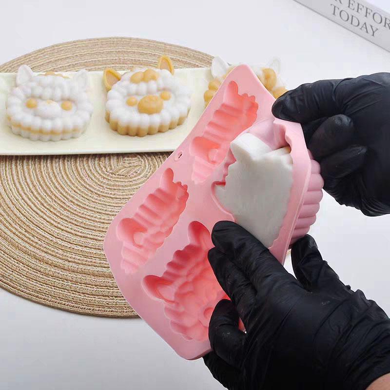 Alpaca Silicone Mold For Soap Making Supplies Llama Jelly Candy Chocolate Ice Cube Tray Cartoon Animal Cookies Cake Decorating