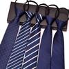 [BetterJonny] [Set of 5] One-touch ties, approximately 48cm long, adjustable men's ties with zippers, 3-second fastening, no tying required, easy