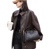 Leather women's bag new simple pillow bag first layer cowhide large women's handbag shoulder messenger bag