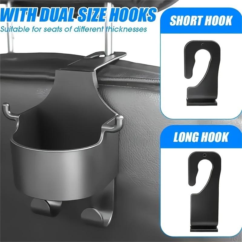 1PC Multifunctional Car Seat Rear Hook with Built-in Cup Holder - Essential Car Interior Finishing Accessories