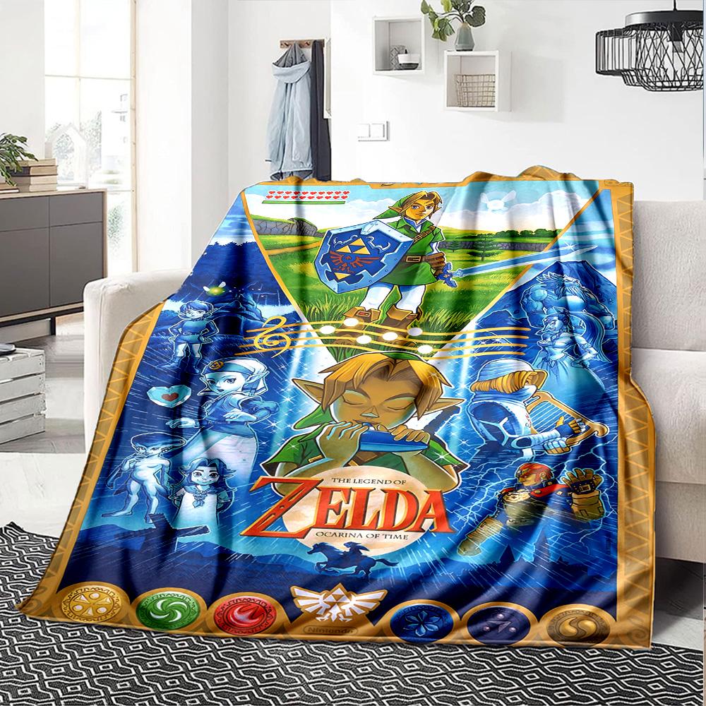 1pc Shiny Shield Fantasy Artwork flannel Blanket for Super Soft Cute Comfort Blanket for Travel Bedding Couch Sofa Blanket Y82549