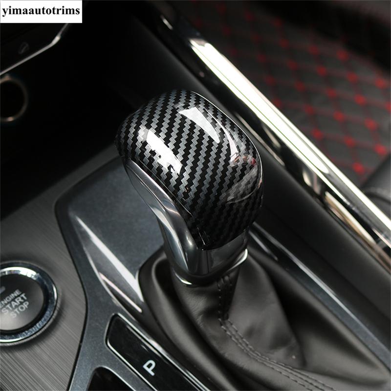 Gear Shift Head Knob Handle Decoration Cover Trim ABS Carbon Fiber Accessories Interior For Chery Tiggo 8 / 3X / 5X 2018 -