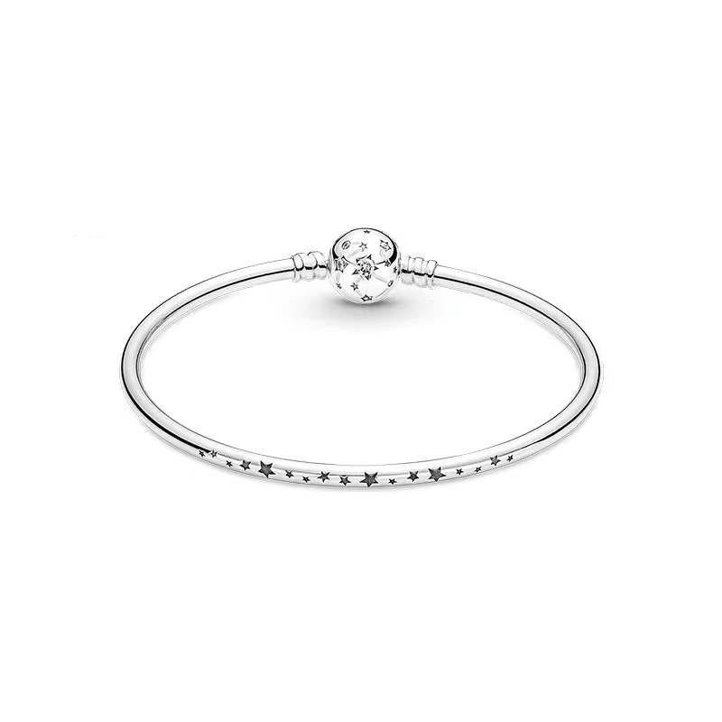 Dora White Copper Galaxy Cluster Bracelet with DIY Christmas Charms for Women