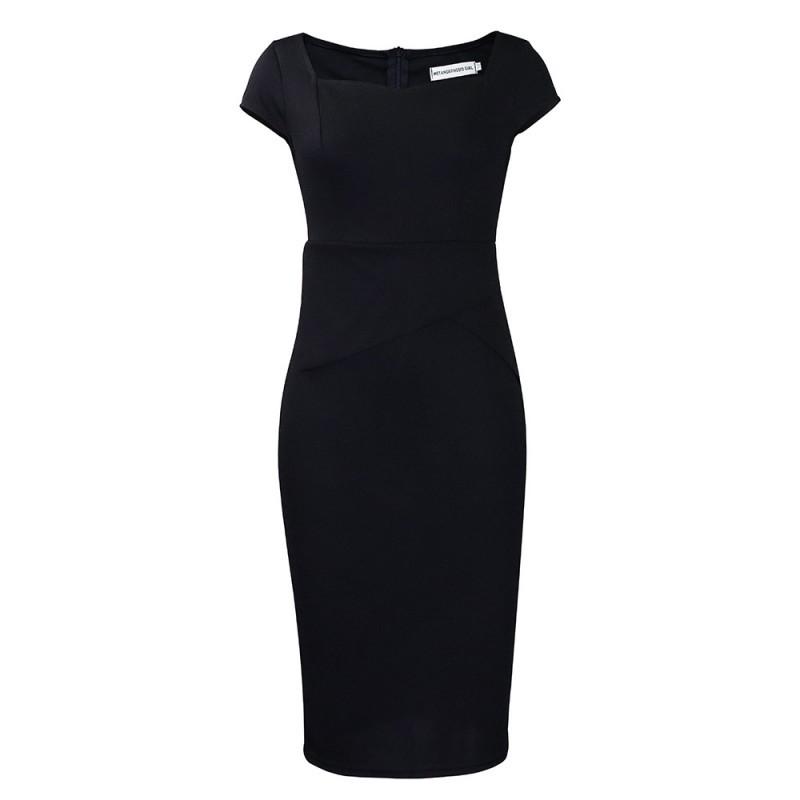 Women's Clothes New Style Short-sleeved Fashionable Temperament Tongle Pencil Skirt African Dress