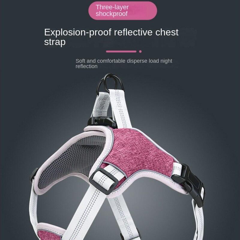 2023 Hundeleinengurt Hund Haustier Brustgurt Weste Reflektierender Brustrücken