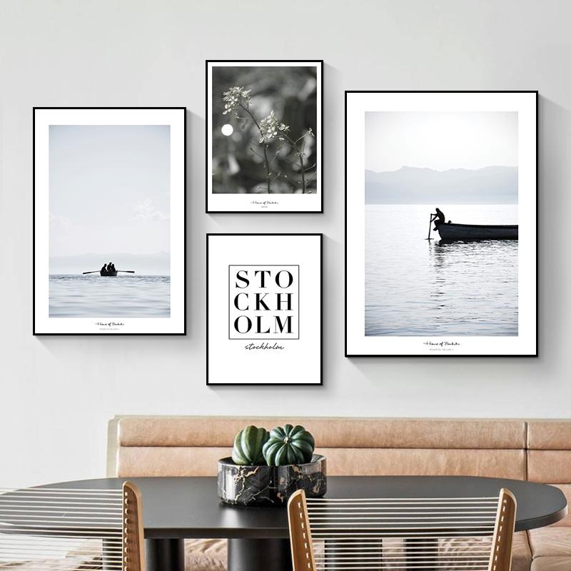 

Морской пейзаж, фотографии, скандинавская природа, печать плакатов, цитата, настенная живопись на холсте, современный декор комнаты HD2338