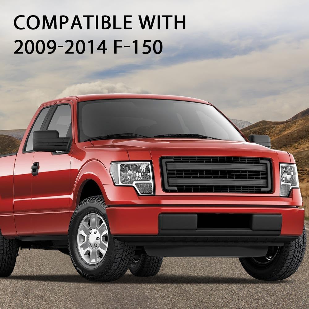 

ALLDOOD Mirror Cover Compatible with Ford F150 2009-2014 Primed Left & Right