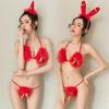 Seductive Reindeer Roleplay Lingerie and Plush Bunny Costume