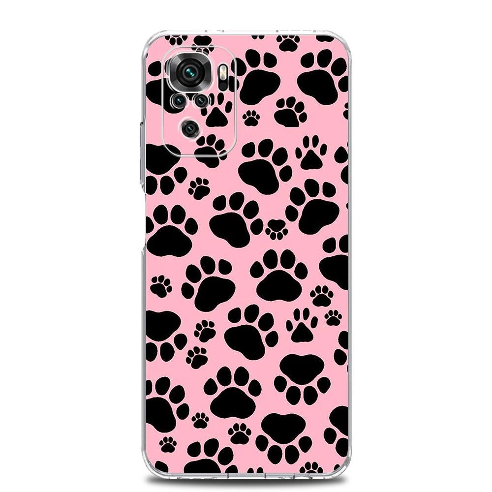 Handyhülle für Xiaomi Redmi Note 15 14 13 12 4G 10 11 Pro Plus 5G 14C 13C 12C 10C Klare Weiche TPU Hülle Hundepfote