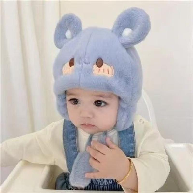 Baby hat hat infant winter baby winter cute cute pullover plush hat ear hat children