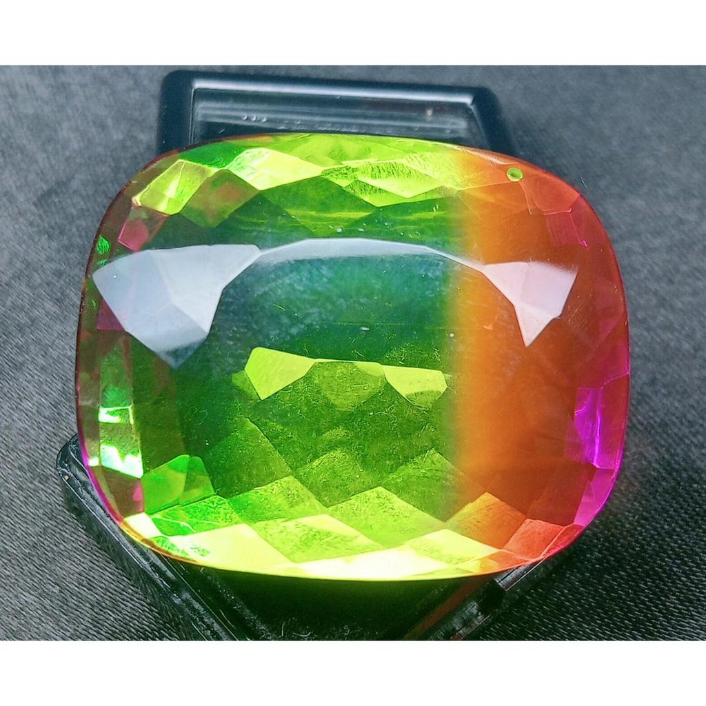 Fabulous Natural Bi-Color Tourmaline 112-114 Ct Cushion Cut Certified Gemstone