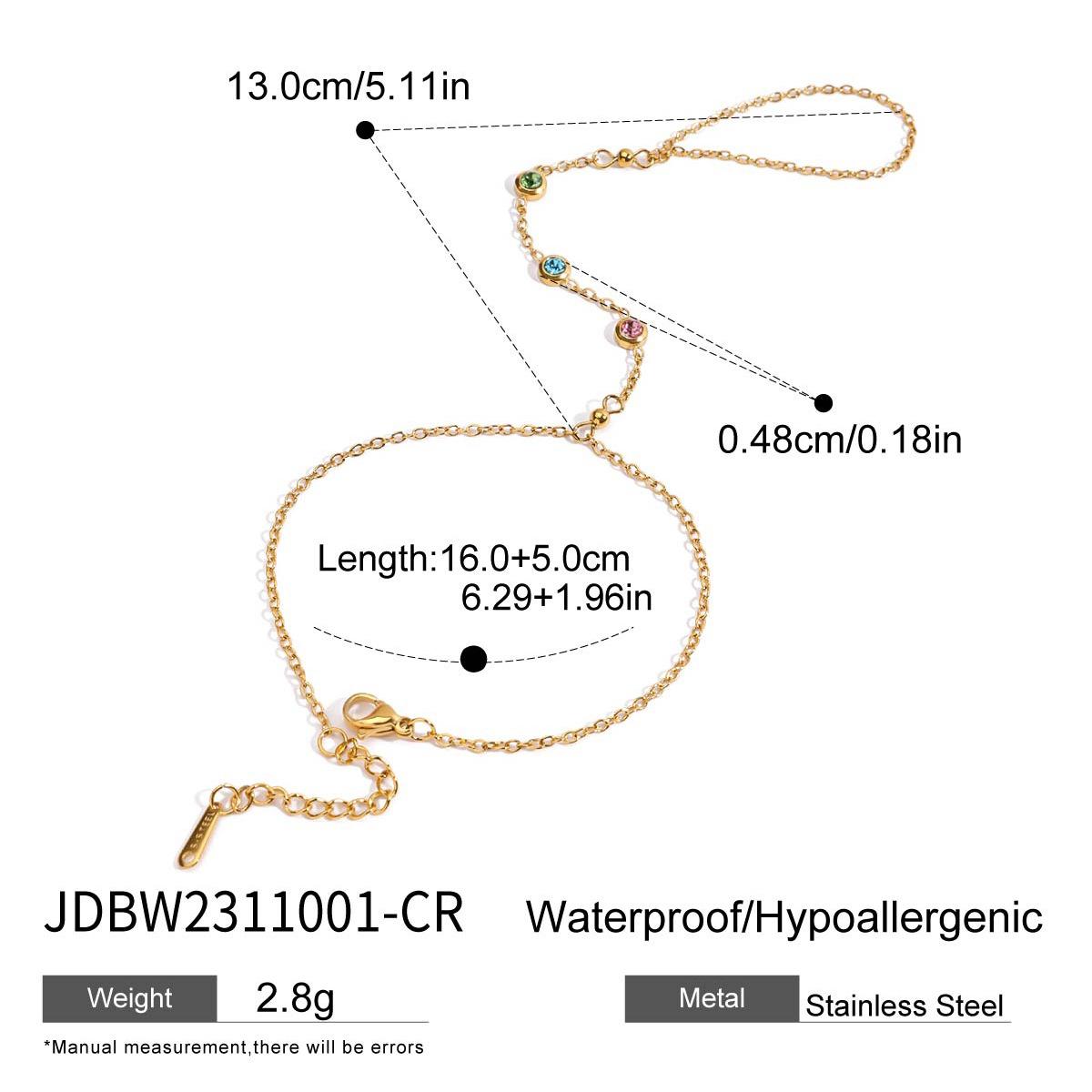 

JYL TS Bracelet Jewelry Set Zircon Ring Elegant Vibe Attracts Fortune & Grace JDBW2311001-CR фуксия
