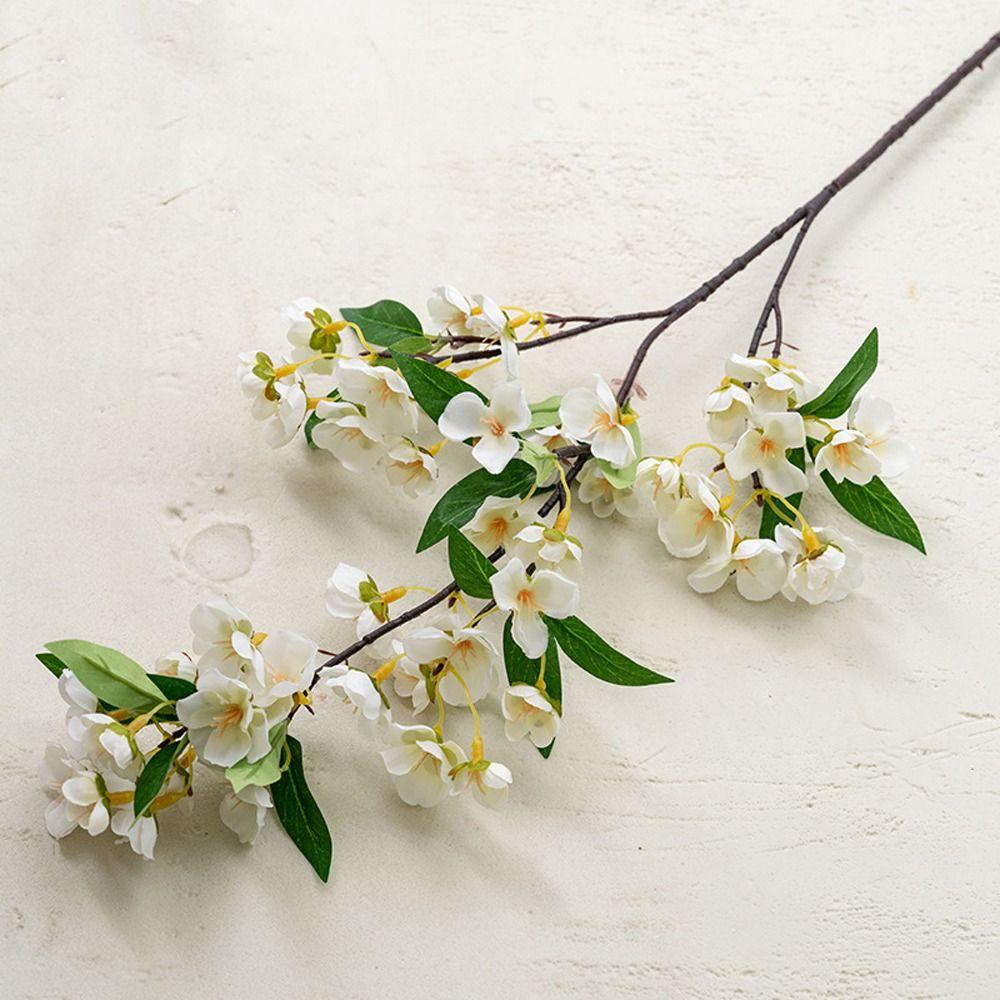 Elegant Simulation Malus Flowers Lifelike Fake Flowers  Home Office Decor