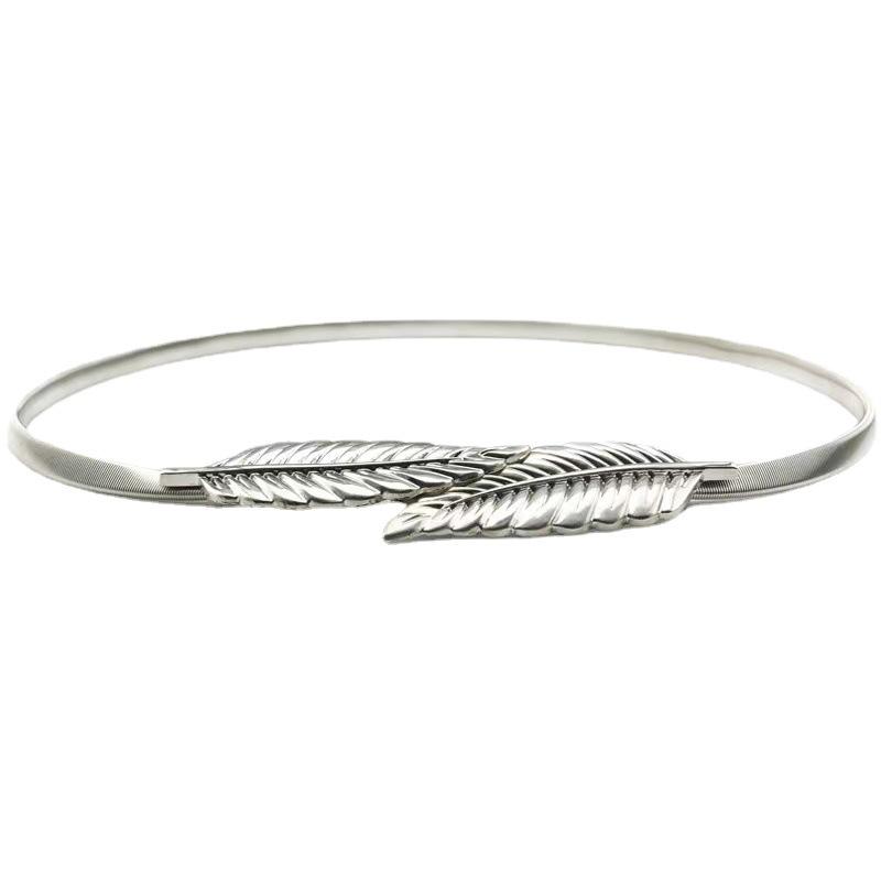 Metal Spring Waist Chain Women's Simple Temperament Slim Belt Sweater Dress Accessories Versatile