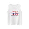 Girls  Kids Summer Crewneck Sleeveless Shirts Tank Tops Independence Day