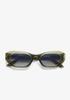 Meike UV Dark D.Franklin Sunglasses, Protection, Green/Gradient Smoke, Men's & Women's