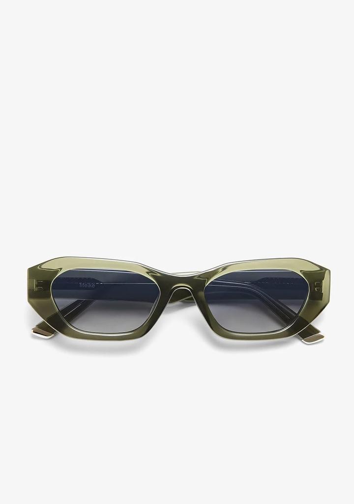 Meike UV Dark D.Franklin Sunglasses, Protection, Green/Gradient Smoke, Men's & Women's