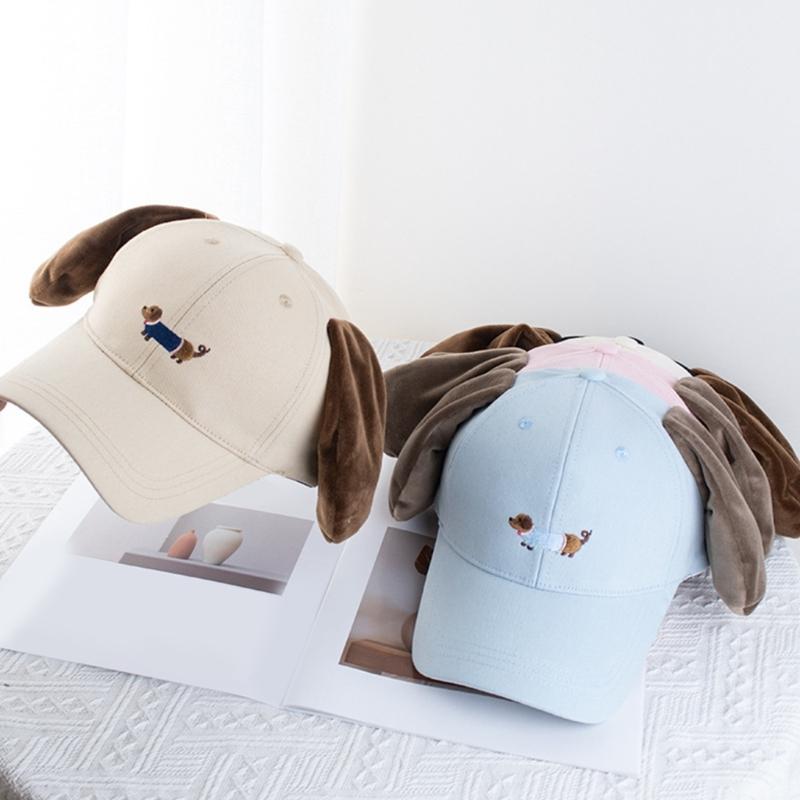 Women Baseball Hat Cartoon Lovely Cartoon Fun Dachshund Hat for Idol Concert Shows Embroidery Caps for Adults