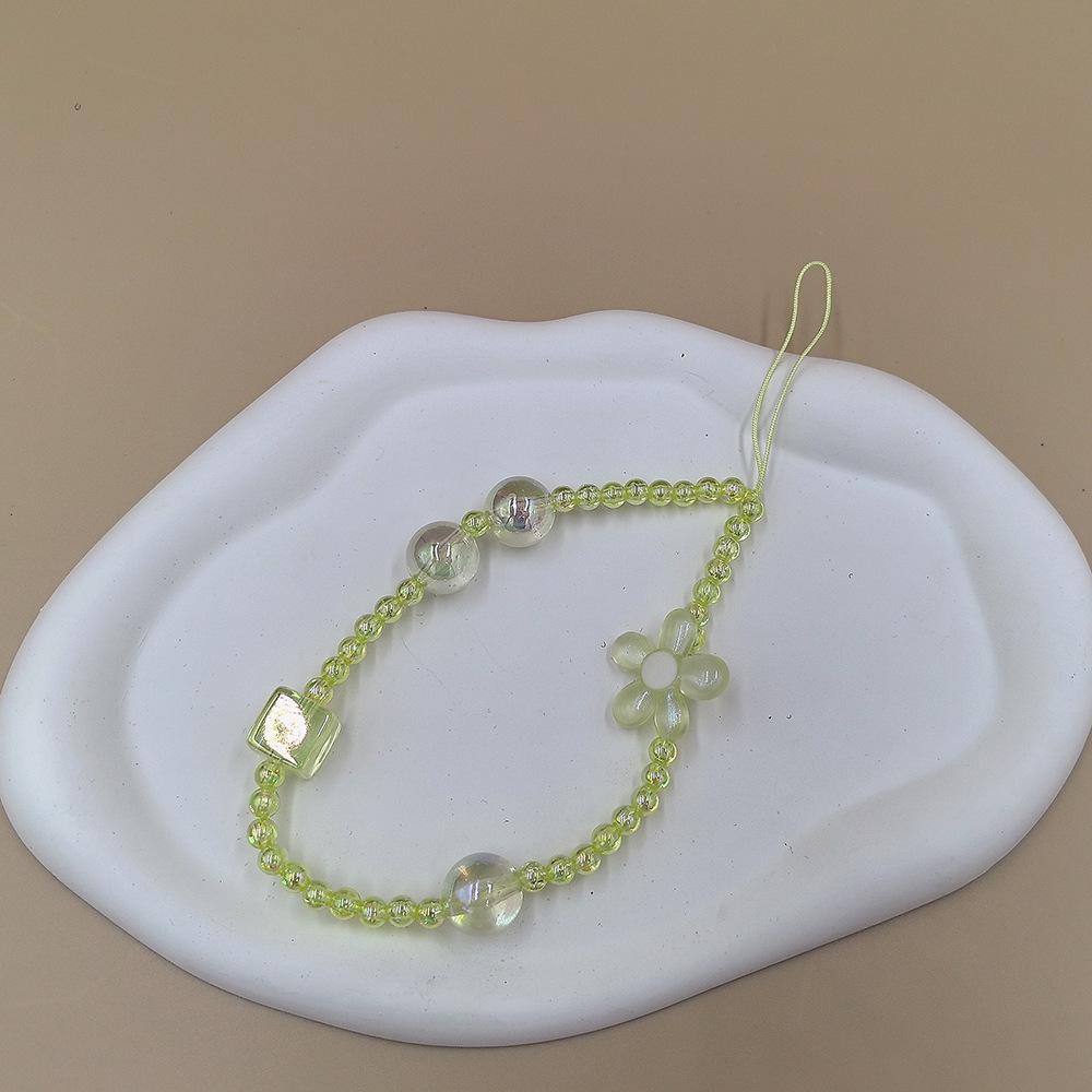 Breloc creativ acrilic floarea soarelui pentru telefon mobil - breloc DIY pentru femei