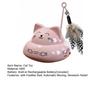 Electric Cat Interactive Toy with Feather Bell Automatic Moving Cat Teaser Boredom
