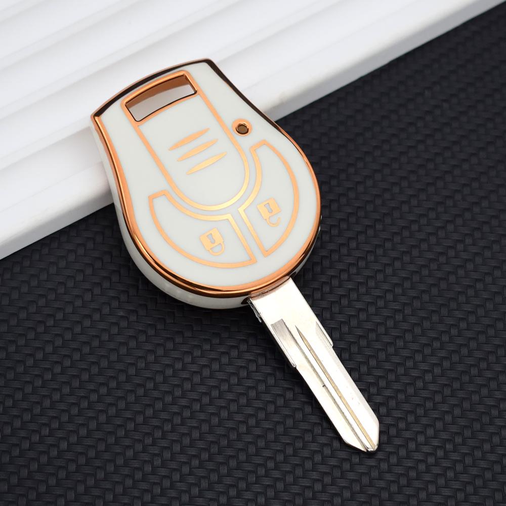 

Чехол для ключей из ТПУ с 2 кнопками для Nissan Maxima Altima Sentra Juke Micra Qashqai, март 2012 г., Tiida Terrano Cube Pathfinder Rogue 2012 чёрный